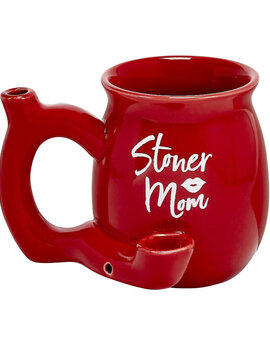 West Coast Gifts Ceramic Stoner Mom Mug Pipe - Red