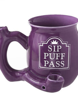 West Coast Gifts Ceramic Sip Puff Pass Mug Pipe - Purple