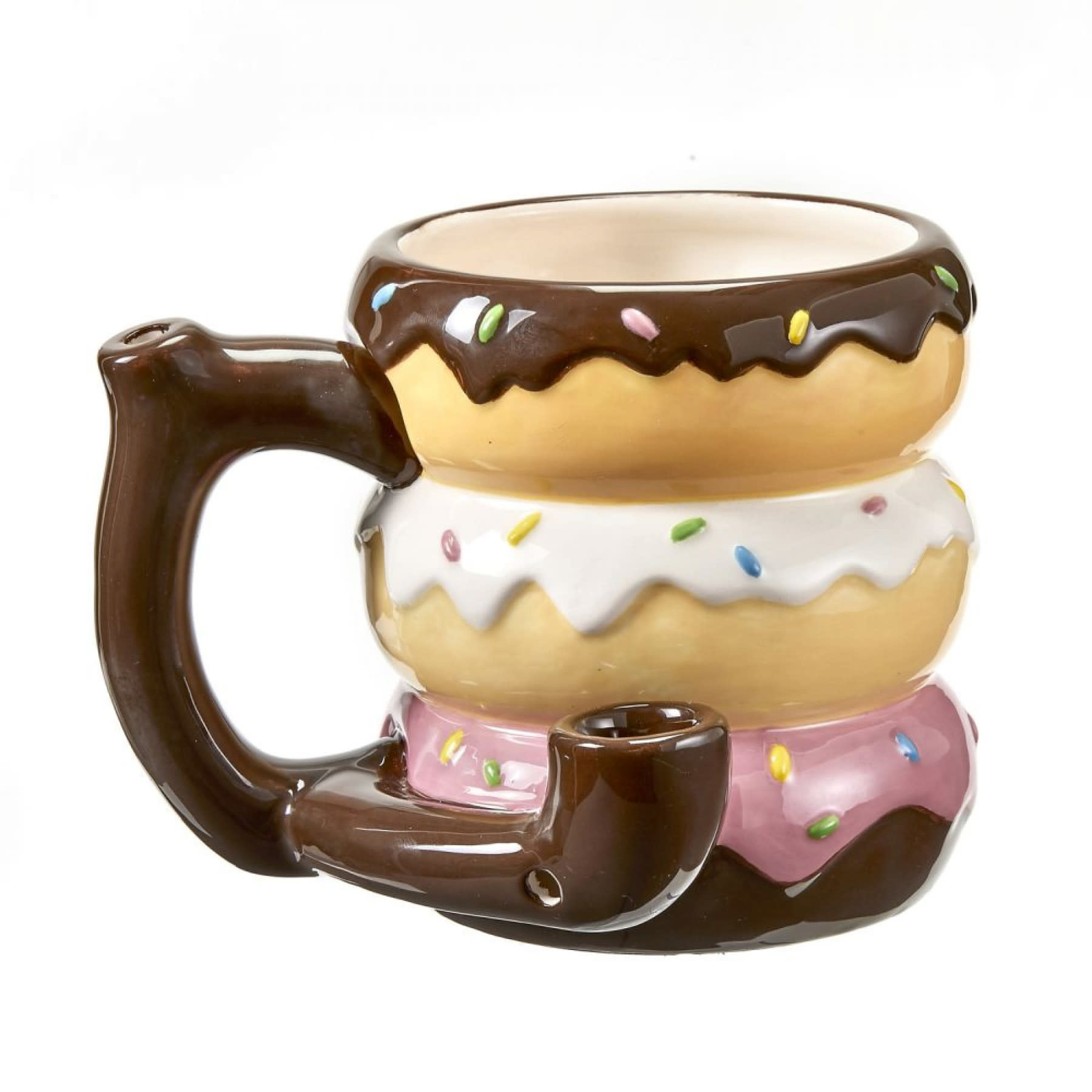 West Coast Gifts Ceramic Donut Mug Pipe