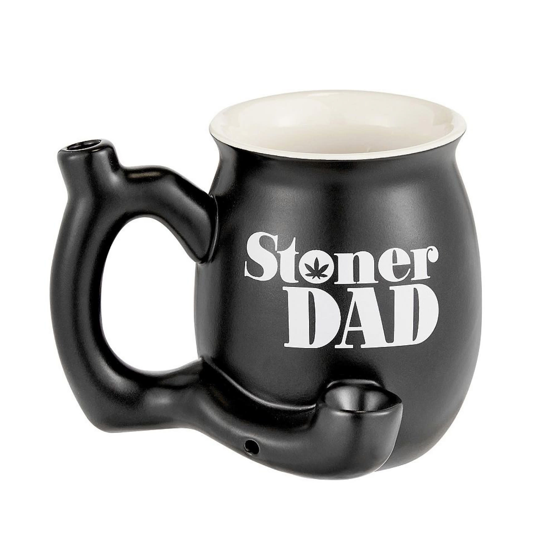 West Coast Gifts Ceramic Stoner Dad Mug Pipe - Black