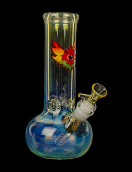 Red Eye Glass Red Eye Glass 9" Tall 7mm Thick Colour Changing Bubble Tank Tube w/ Glass Pullout