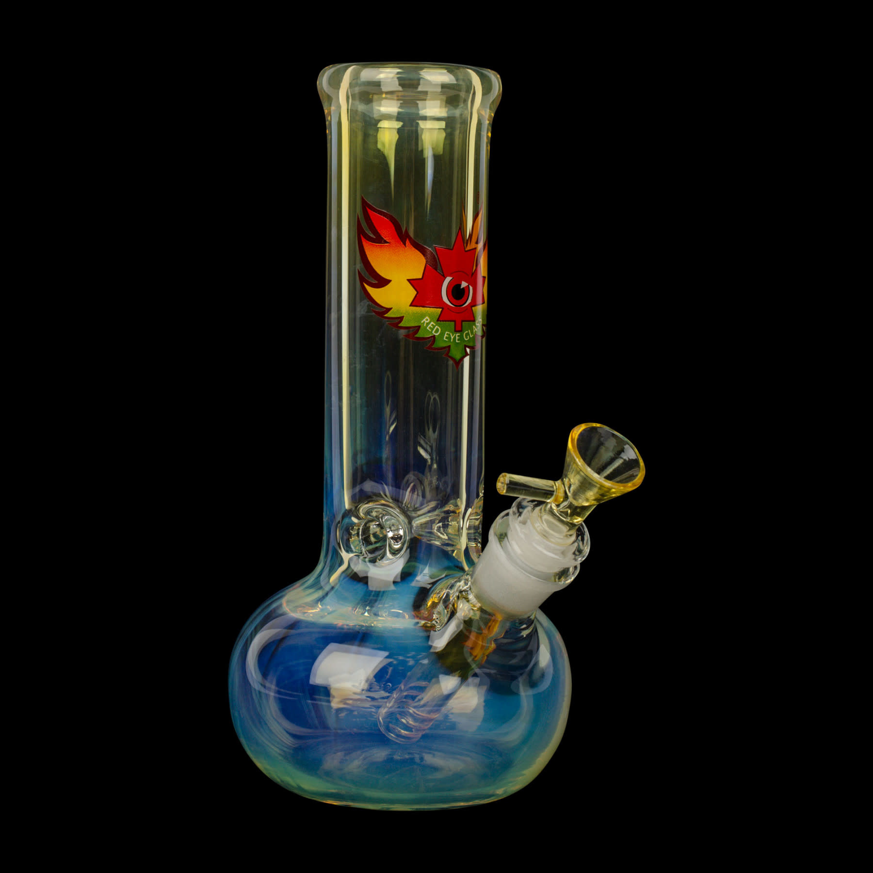 Red Eye Glass Red Eye Glass 9" Tall 7mm Thick Colour Changing Bubble Tank Tube w/ Glass Pullout