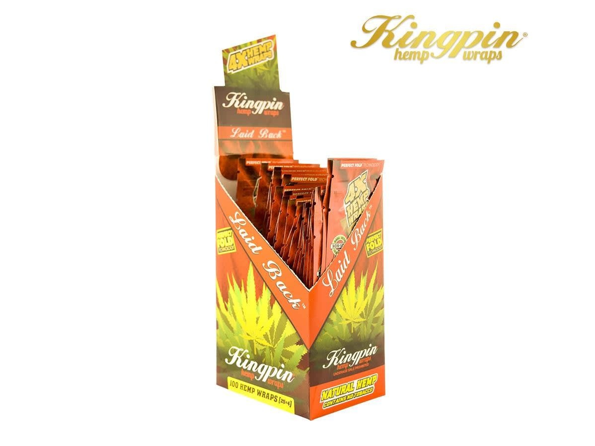 Kingpin Kingpin Laid Back Hemp Wrap 4 Pack Case of 25