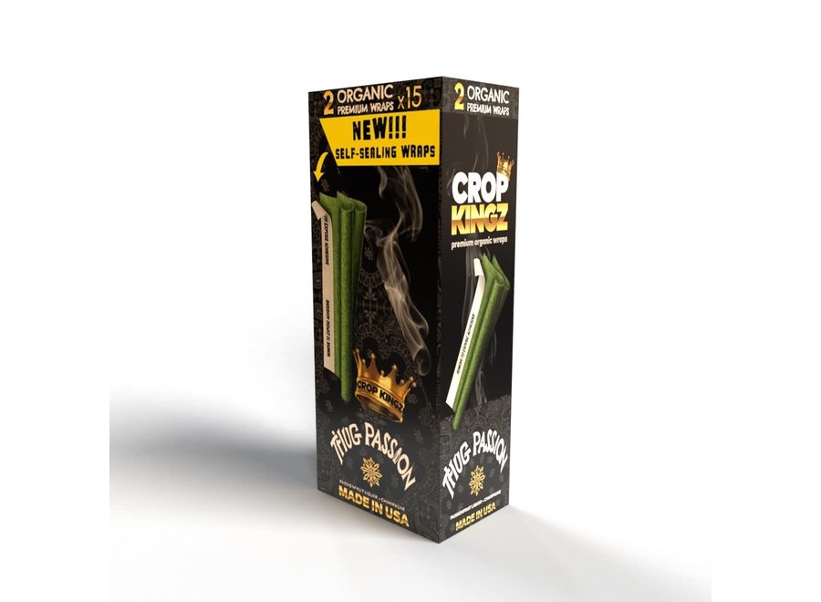 Crop Kingz Thug Passion Premium Organic Hemp Wraps 2 Pack