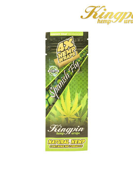 Kingpin Kingpin Spanish Fly Hemp Wraps 4 Pack Case of 25