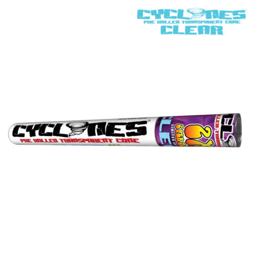 Cyclones Cyclones The Purple Unknown Clear Cone 2 Per Tube