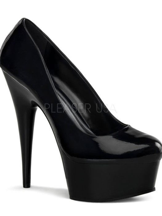 Pleaser  Vanity-434, 4 Inch Pump with Locking Ankle Cuff and