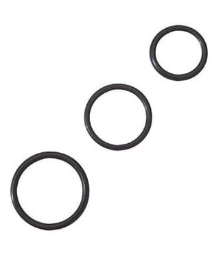 Spartacus Spartacus Rubber Cock Ring (Set of 3)