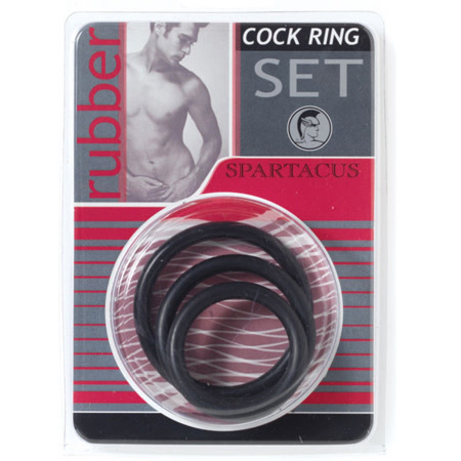 Maxim sikkerhed sponsoreret Spartacus Rubber Cock Ring (Set of 3) | Bondesque