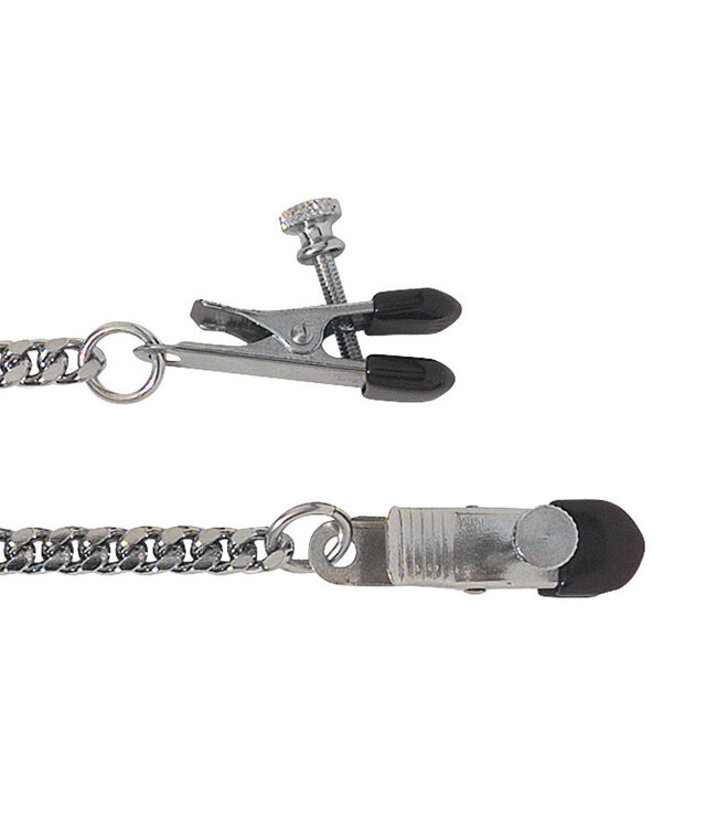 Adjustable Broad Tip Clamps - Jewel Chain