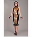 Knee-Length Latex Dress