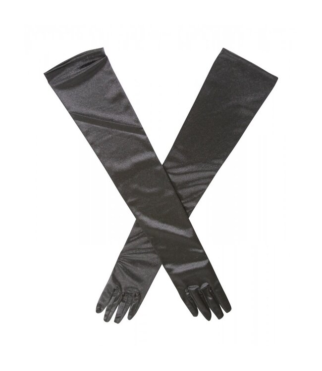 Satin gloves - Elbow length
