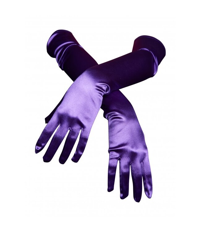 Satin gloves - Elbow length