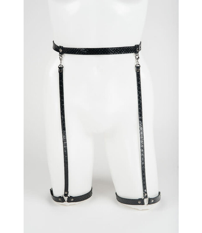 Ebony Python Garter Belt