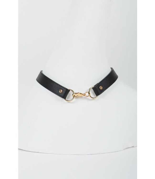 Caviar Matte Leather Collar | Luxury Kink