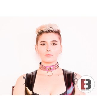 Funk Plus Two Row Studded Shiny Collar