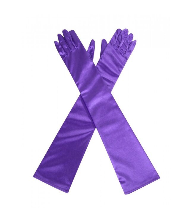 Satin gloves - Elbow length