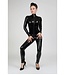 Black Latex Long-Sleeved Catsuit