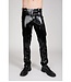 Black Latex Pants Slim Fit