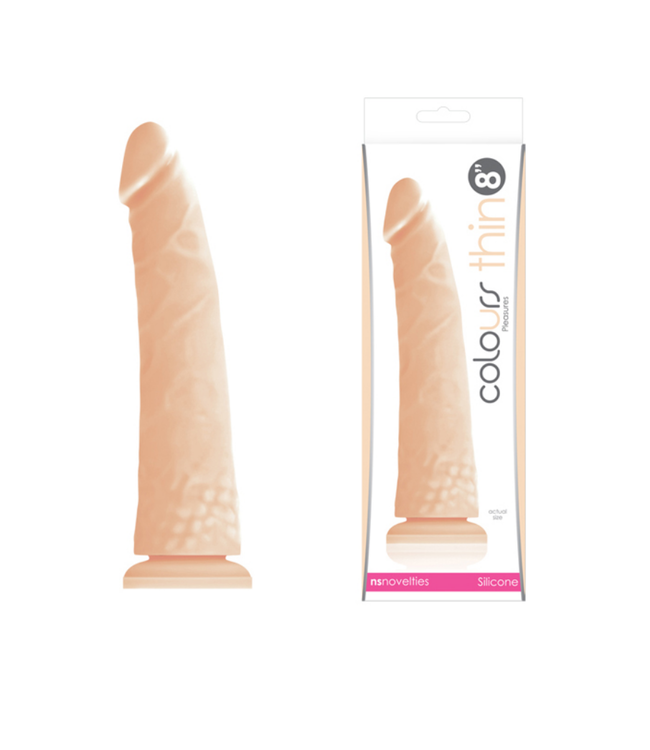 Colours Pleasures Thin Silicone Dildo