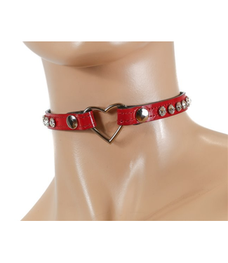 Funk Plus Heart rhinestone choker