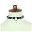 Heart rhinestone choker