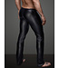 Noir Handmade PVC Black Pants with Shiny Accents