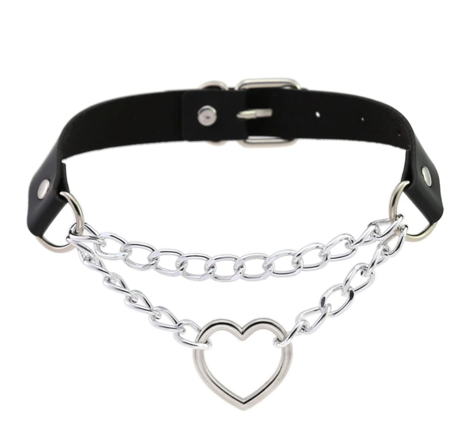 Vegan Heart Choker Collar | Bondesque | Bondesque