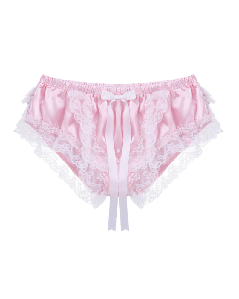 Satin Ruffle Panties Bondesque