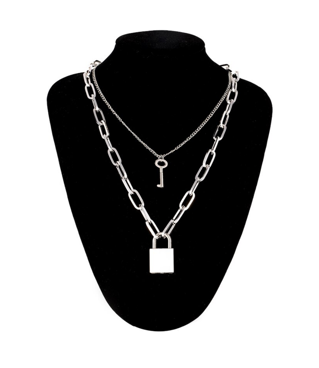 Mine in public | Chain Necklace With A Padlock