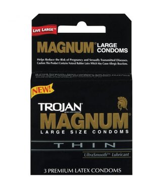 Trojan Trojan Magnum Thin Large Size Condoms with UltraSmooth Lubricant