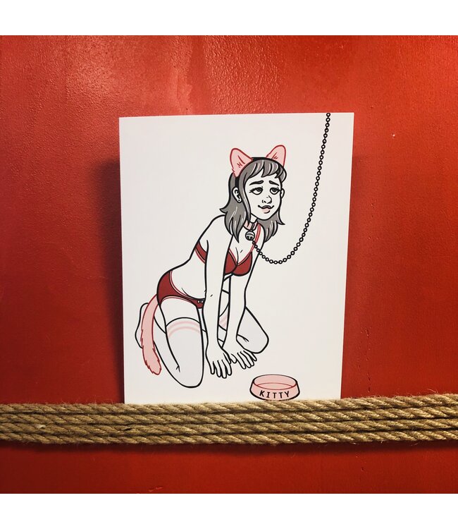 Kinky Greeting Cards  - Kitty