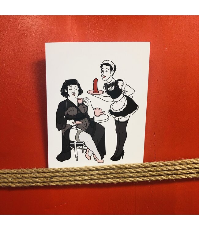 Kinky Greeting Cards -Tea Party
