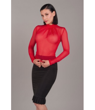 Peter Domenie Long sleeve top with pleats