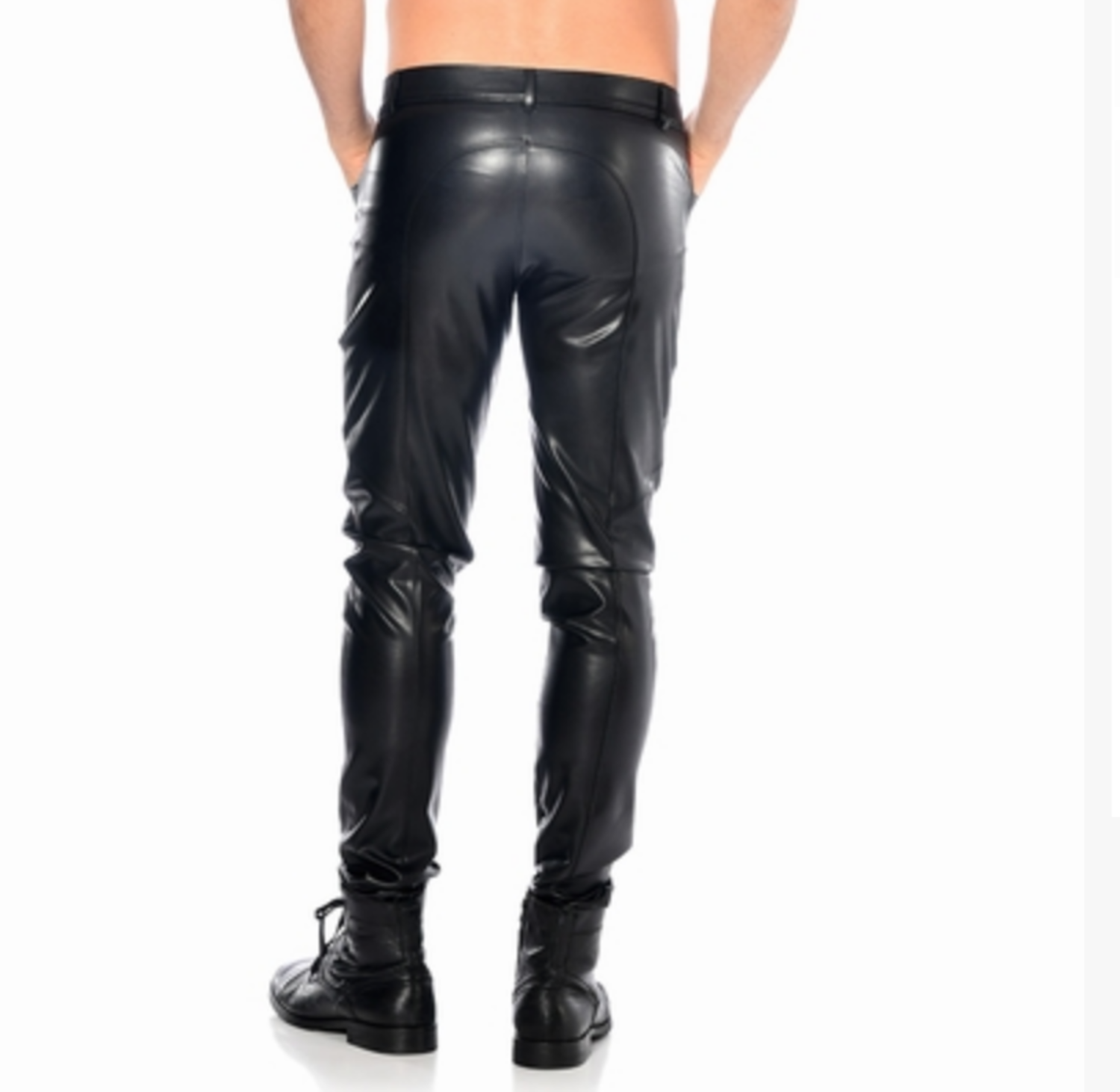 Joss, men's faux leather trousers - Patrice Catanzaro Official Website