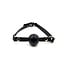 Aslan Leather Silicone Black Ball Gag