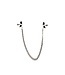 Adjustable Broad Tip Clamps - Jewel Chain