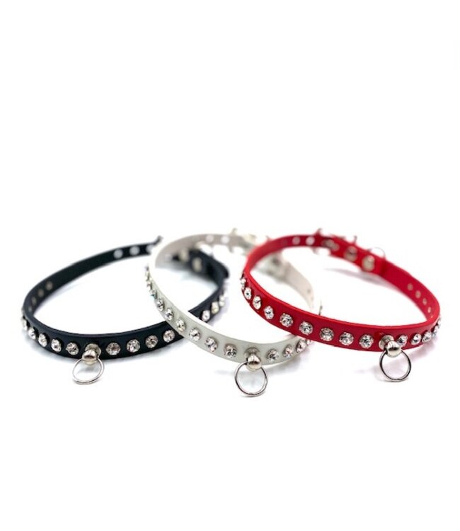 Rhinestone Lead Choker 1/2"