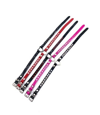 Funk Plus Shiny Rhinestone Heart Choker