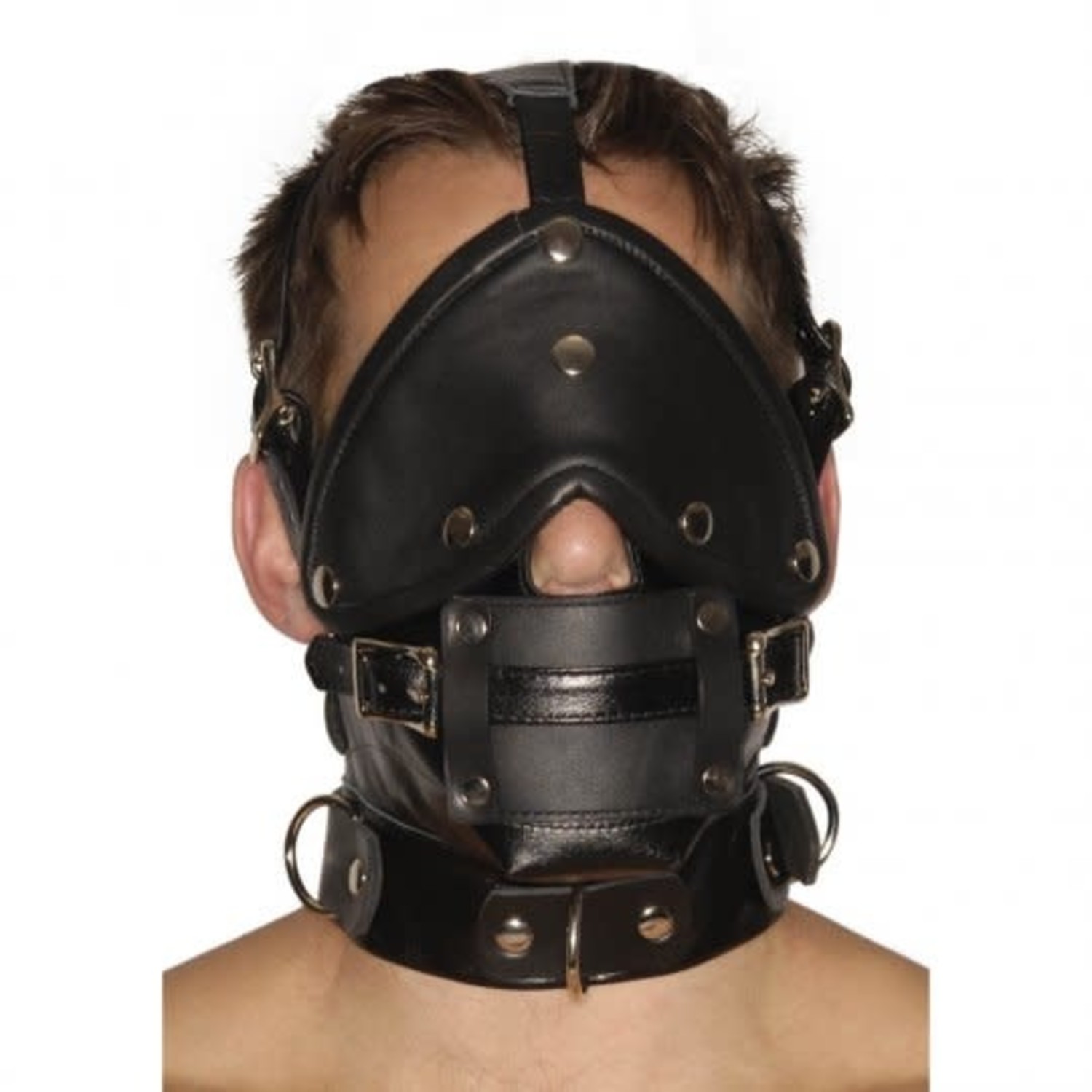 Premium Muzzle with Blindfold and Gags