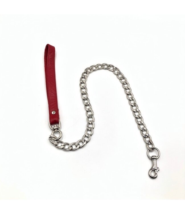Spanked the Wolf | Leather Chain Leash