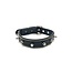 Spiked Zipper Leather Choker