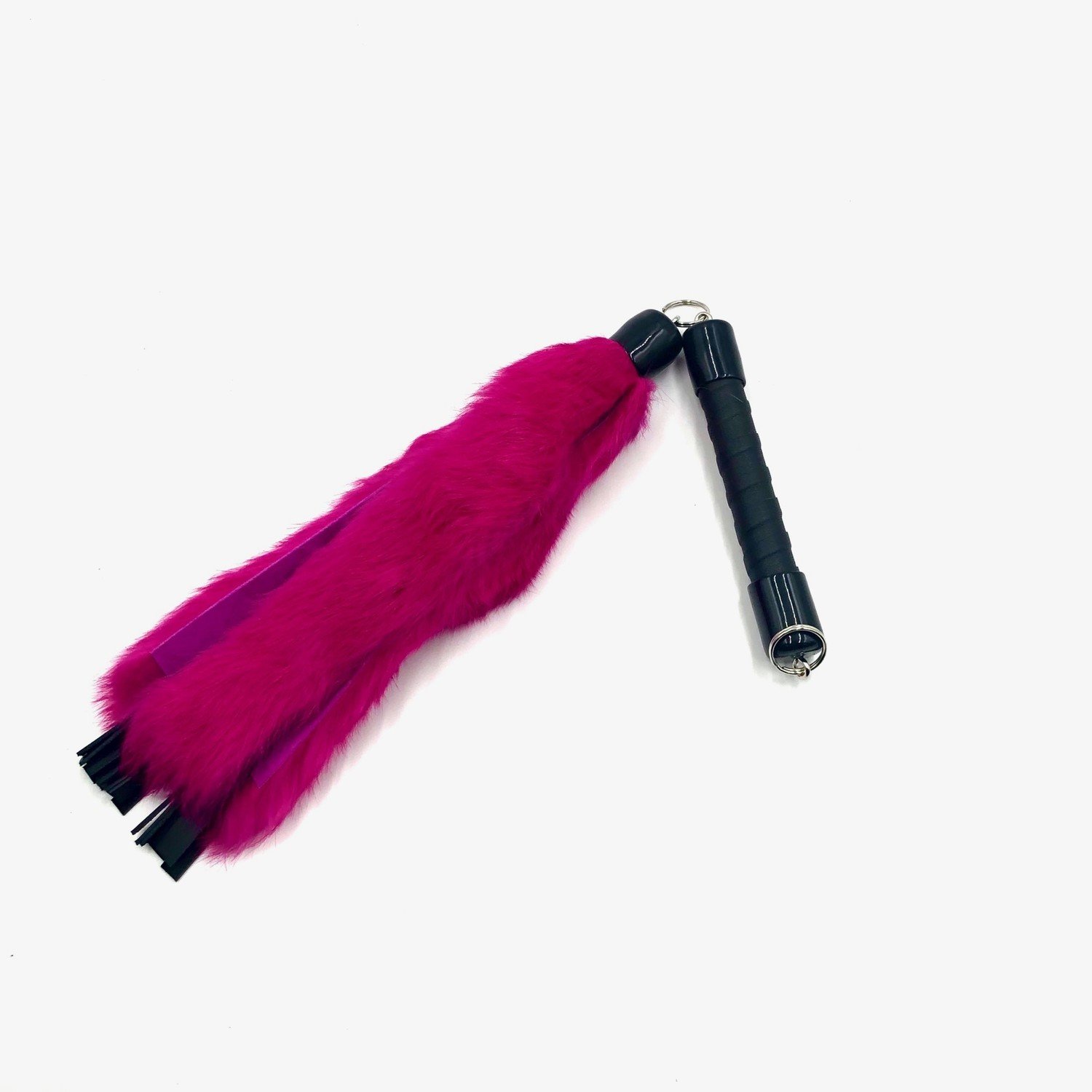 Handmade Black Heavy Duty Suede Leather Revolving Head Flogger with 26  Tails – Pink Heffs™