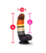 Avant | Pride Bear P9: Artisan 8 Inch Dildo with Suction Cup