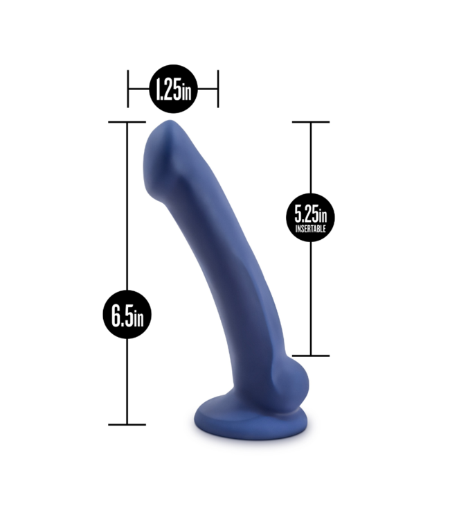 Avant Ergo Mini Violet D9: D10 Artisan 7 Inch Thin Dildo with Suction Cup Base