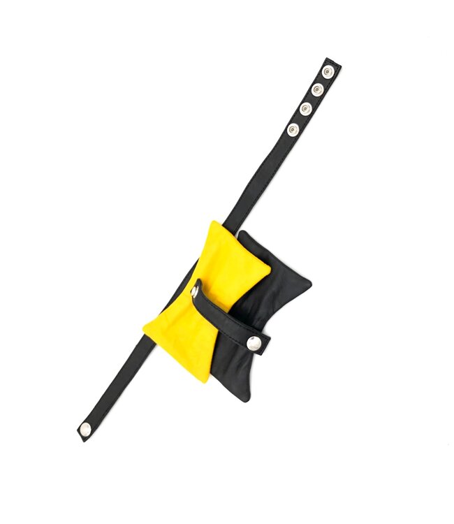 Leather Double Bow Tie