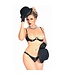 Patrice Catanzaro Annabelle Black Vinyl Shelf Bra