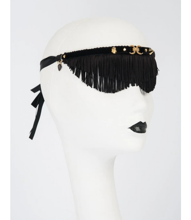 Noir Fringe  Blindfold | Luxury Kink