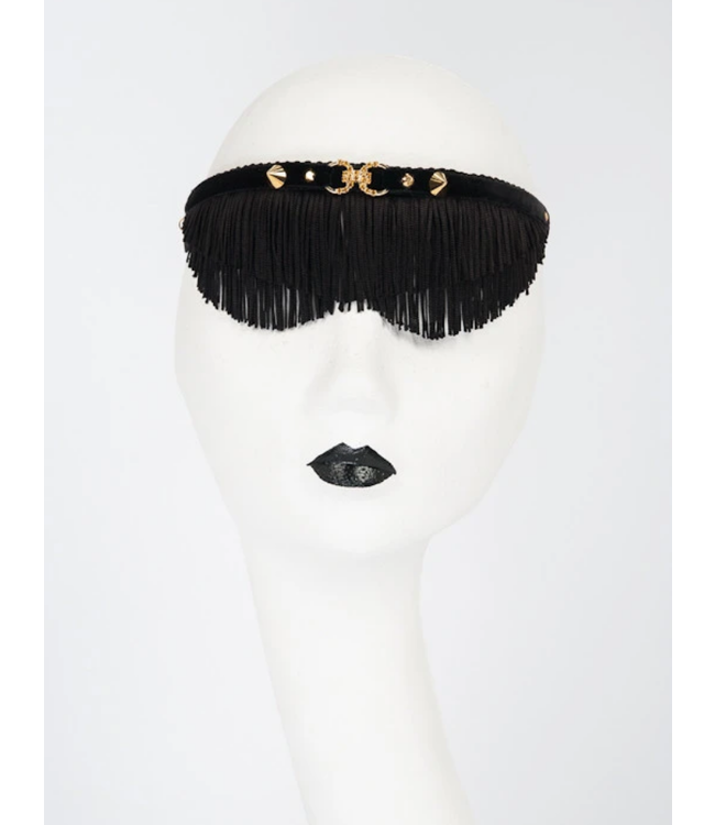 Noir Fringe  Blindfold | Luxury Kink