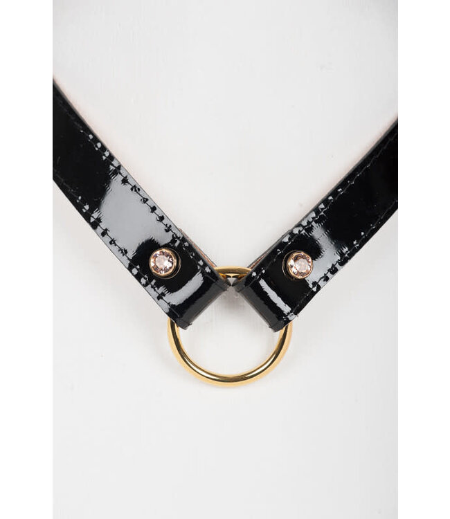 Nenette collar with a detachable leash | Luxury Kink